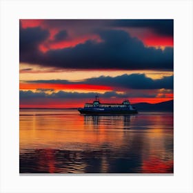 Sunset On The Water 19 Canvas Print