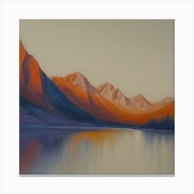 Sunrise Over Lake Canvas Print