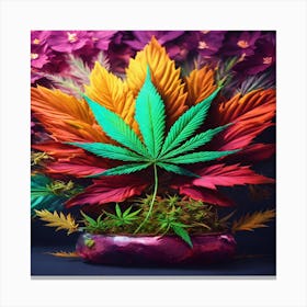 Marijuana Leaf Canvas Print