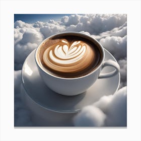 Coffee Cup In The Clouds 1 Canvas Print