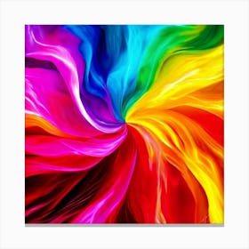 Color Brightness Vibrant Electric Power Gradient Vivid Intense Dynamic Radiant Glowing En (7) Canvas Print