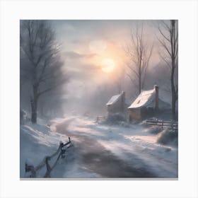 Winter Scene Canvas Print