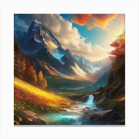 Landscape Painting 181 Canvas Print