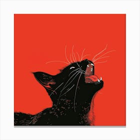 Cat Yelling Canvas Print