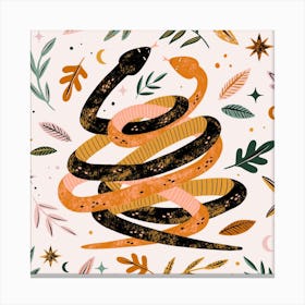 Snakes Square Canvas Print