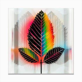 Rainbow Leaf Canvas Print