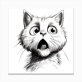Scary Cat Canvas Print