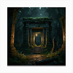 Dark Forest 104 Canvas Print