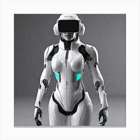 Futuristic Woman 85 Canvas Print