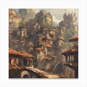 Fantasy City 2 Canvas Print