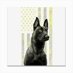 Malinois Police Dog Proud Owner Usa K9 Police Canine Handler Canvas Print