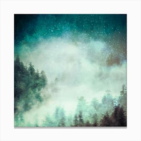 Night In The Forest Mystical Adventure Canvas Print