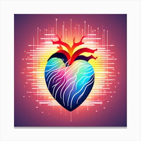 Heart - Heart Stock Videos & Royalty-Free Footage 1 Canvas Print