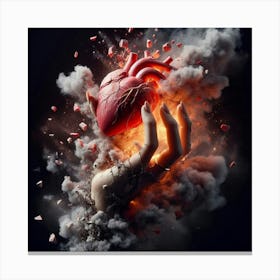 Heart Of Fire 9 Canvas Print