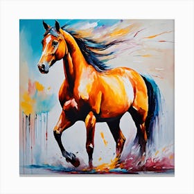 Horse Painting Canvas Print