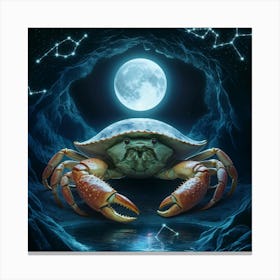 Zodiac Crab Canvas Print