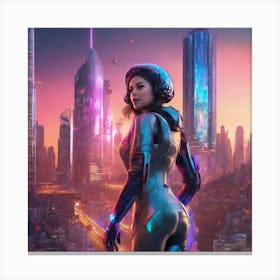 Futuristic Woman 98 Canvas Print