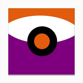 Orange And Purple Shapes Canvas Print