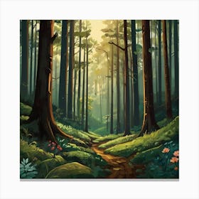 Path In The Forest 2 Canvas Print