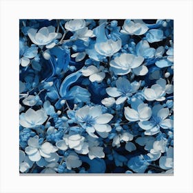 Blue Flowers Canvas Print