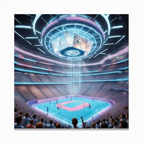 Futuristic Stadium Canvas Print