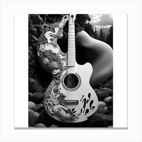 Yin and Yang in Guitar Harmony 20 Canvas Print