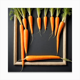 Carrots In A Frame 44 Canvas Print