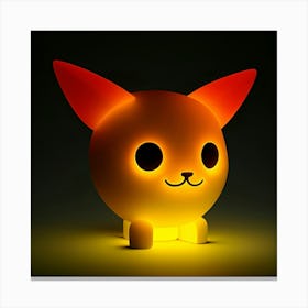 Cat Night Light 1 Canvas Print