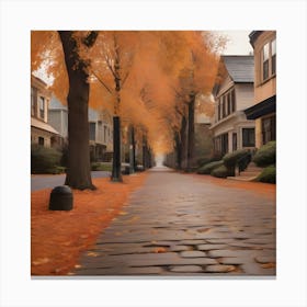 Autumn Street 2 Canvas Print