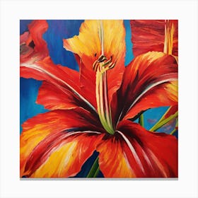 Flower of Hippeastrum 3 Canvas Print