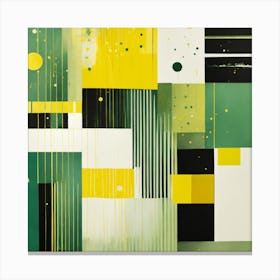 'Yellow Squares' Canvas Print