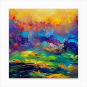 Abstract Landscape Painting Canvas Print