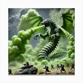 Basiliskus Toxic Cloud Iron Commonwealth Canvas Print