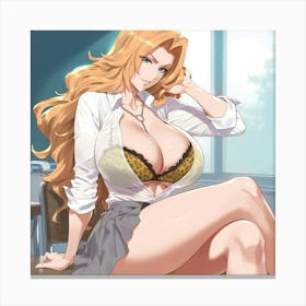 Sexy Anime Girl 3 Canvas Print