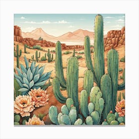 Desert Landscape Canvas Print Canvas Print