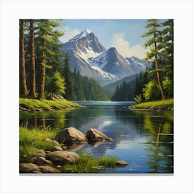 Mountain Lake 31 Canvas Print