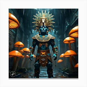 Aztec God Canvas Print