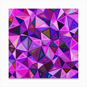 Triangular Shapes Background Canvas Print