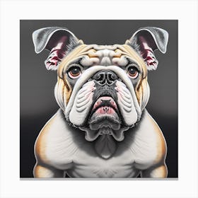 Bold Bulldog Canvas Print