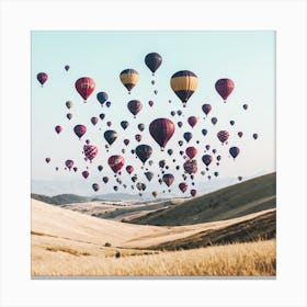 Hot Air Balloons In The Sky 6 Canvas Print