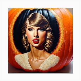 Taylor Swift Pumpkin Canvas Print