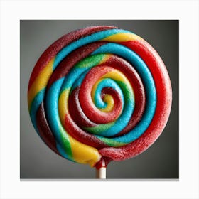 Rainbow Lollipop Canvas Print