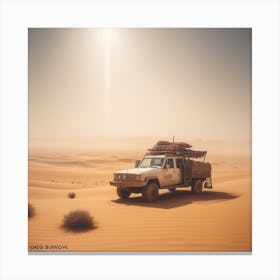 Sahara Countryside Peaceful Landscape Haze Ultra Detailed Film Photography Light Leaks Larry Bu (19) Canvas Print