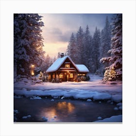 Cabin In The Woods 2 Canvas Print