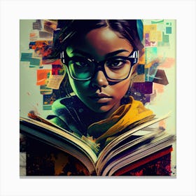 Book Art 1 Canvas Print