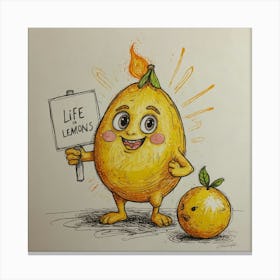 Life Lemons 1 Canvas Print