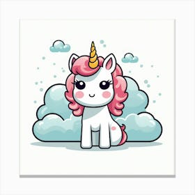 Cute Unicorn 628 Canvas Print