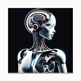 Robot Woman 45 Canvas Print