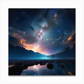 Starry Night Sky 1 Canvas Print