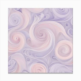 Lilac Swirls Canvas Print